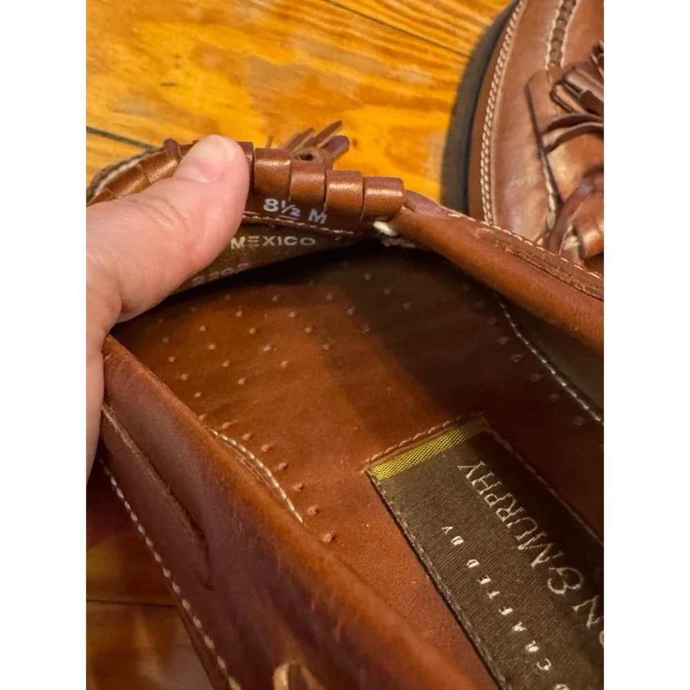 Johnston‎ & Murphy Leather Tassel Loafers Size 8.5 M